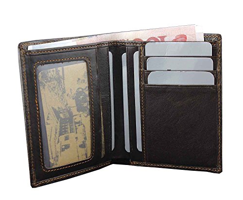 Crocodile Alligator Vintage Mens Genuine Leather Bifold Wallet Purse Biker Rock L854