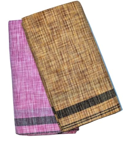 Image of Self Design Lungi & Dhoti for Men (Unstitched)| Lungi for Mens Cotton Blend | 2 Meter | Soft, Lightweight & Breathable Fabric | Ethnic Wear for Daily Use