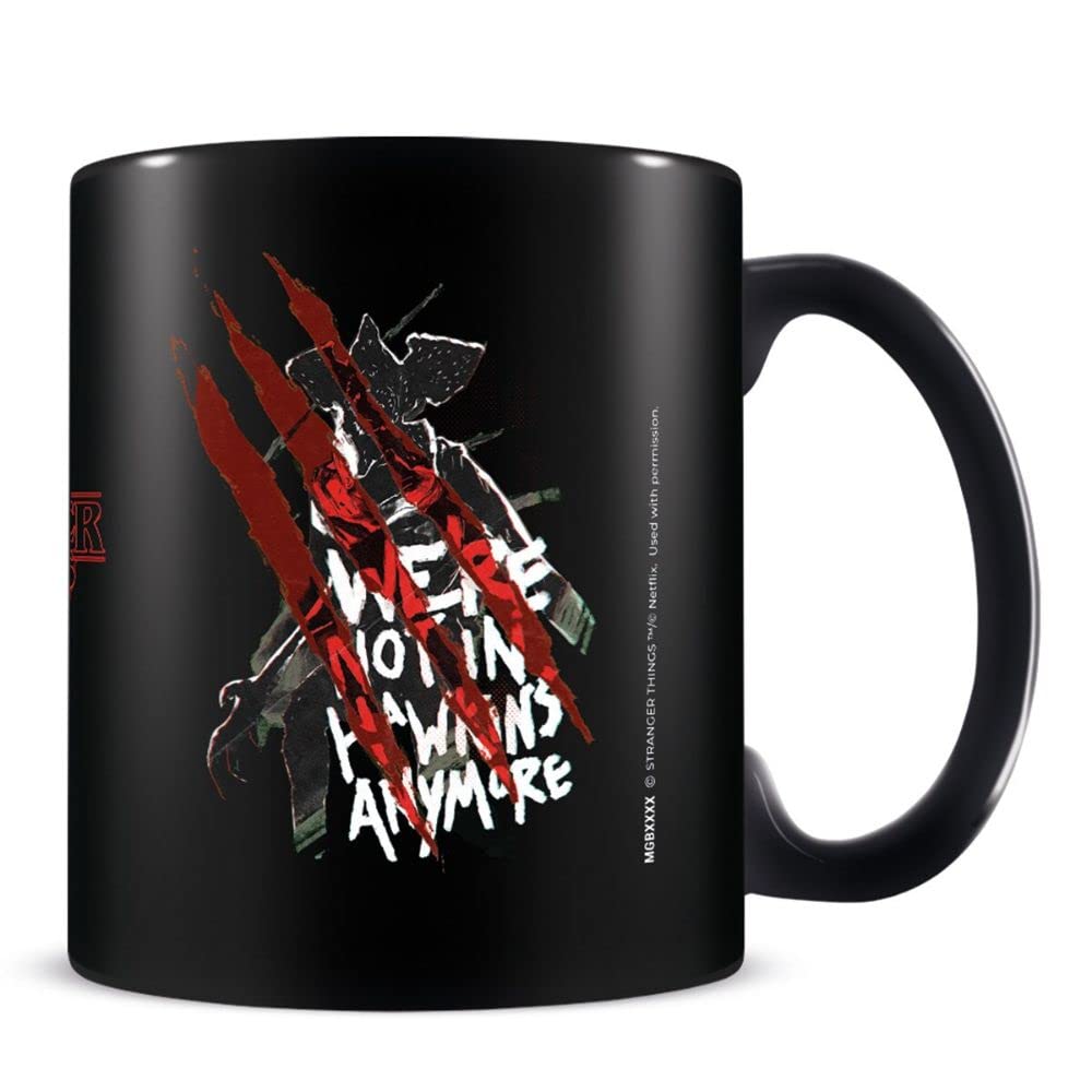 Pyramid International Stranger Things 4 (Not in Hawkins) Black Mug - 10Oz / 315Ml Ceramic Mug - One Size