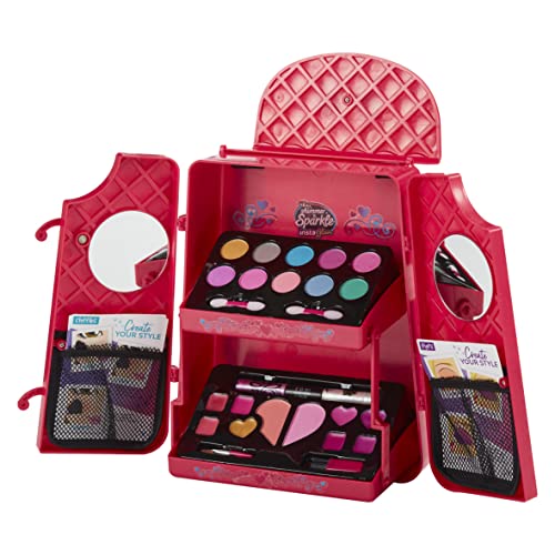 Character Options Shimmer and Sparkle All in one beauty makeup Backpack Kids makeup set for girls real cosmetics kit for girls Washable make Safe non toxic makeup
