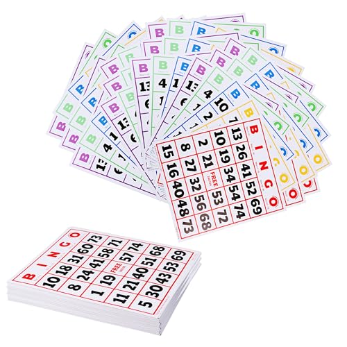 GSE Jumbo Bingo Cards with Easy-Read Numbers 50 Reusable Bingo Sheets