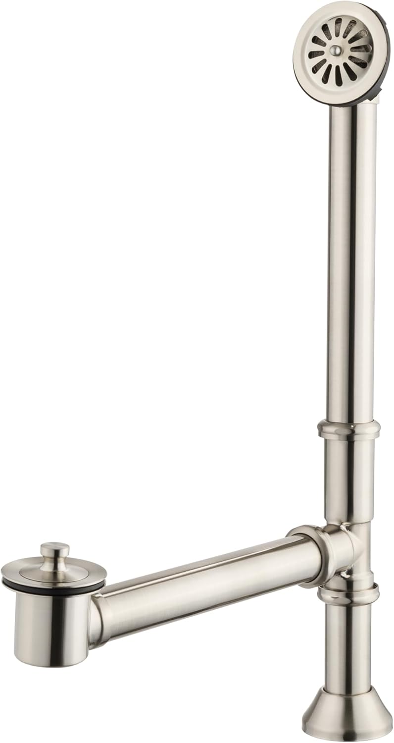 Artiwell Vintage Claw Foot Tub Drain Kit with Lift and Turn Bath Drain