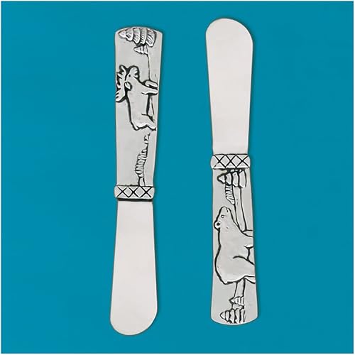 Basic Spirit Cuchillo esparcidor de mantequilla, alce y oso, utensilios de cocina de queso suave, regalo decorativo para el hogar