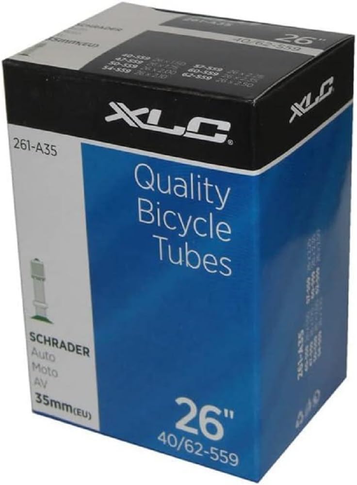 XLC Unisex Adult VT-A26 Bicycle Inner Tubes, Black, 26X150-250