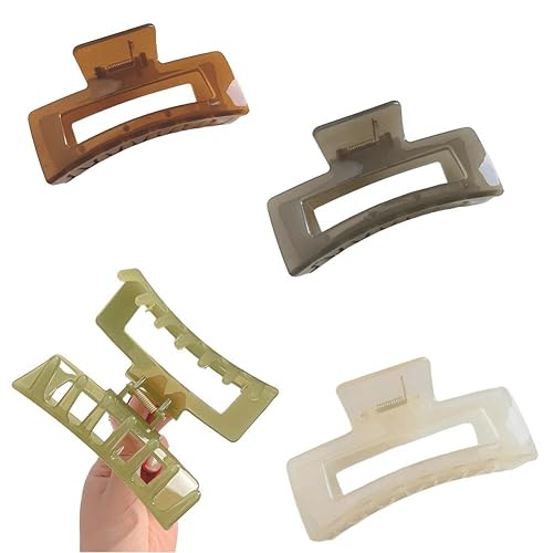 Miniatura 7 de HASINA Pinzas grandes para el cabello para mujer, pinzas de pelo grandes de 5.1 pulgadas para mujer, cabello fino y grueso, clips de plátano grandes