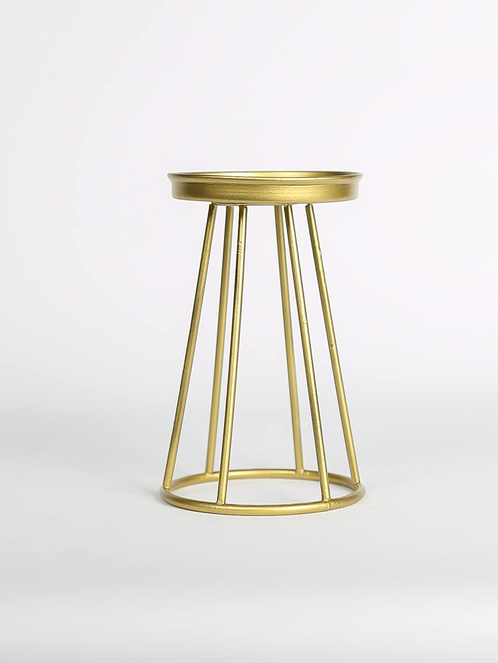 Gold Metal Pillar Candle Holder Set Of 3 Wedding Centrepiece Candlestand Decoration Home Decor Living Room Dining Table Kitchen - Image 4