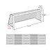 Soccer Goal Net, Soccer Netting Replacement Socccer Goal Rebounder Polyethylene Training Nets Standard Size, Replacement Nett for 10x7ft, 18x7ft, 24x8ft (5 Person System 3.2m*2.1m)