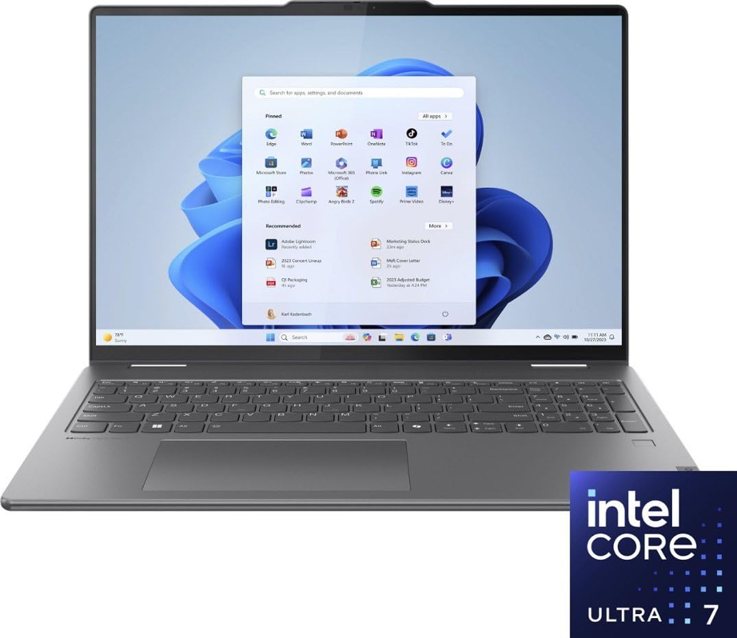 Amazon.com: Lenovo Yoga 7 16 2-in-1 AI PC Laptop 16