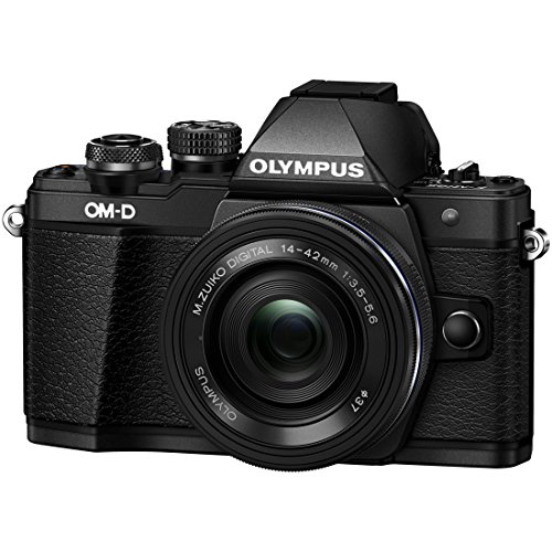 Image of Olympus OM-D E-M10 Mark II Mirrorless Digital Camera with 14-42mm EZ Lens (Black)