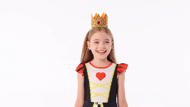 Disfraz Queen of Hearts para niñas 2-3 años miniatura 7