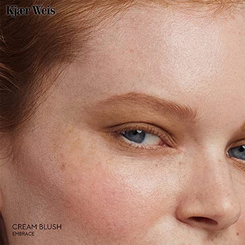 Kjaer Weis Cream Blush. Award Winning Dewy Blush Makeup. Blendable Cream Blush For Cheeks, Eyes And Lips. Long-Wearing Creme Blush Make Up. Certified-Organic, Cruelty Free Clean Makeup (Embrace) #TOP1