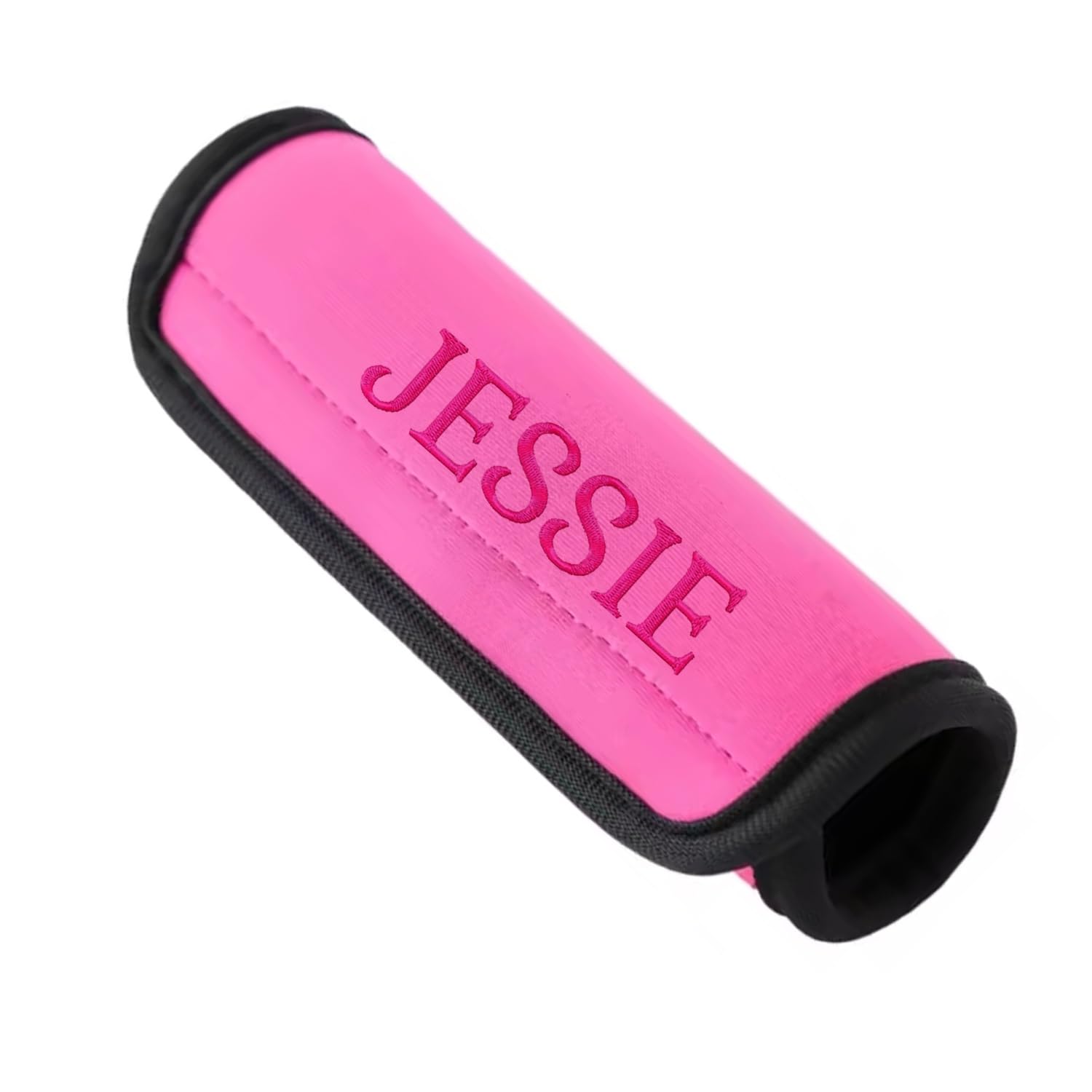 Personalized Luggage Handle Wrap, Custom Name Cover For Suitcase/bags Grip/Case Identifier Perfect For Travel Neoprene Wrap Printed With Text Luggage Tag(Pink)