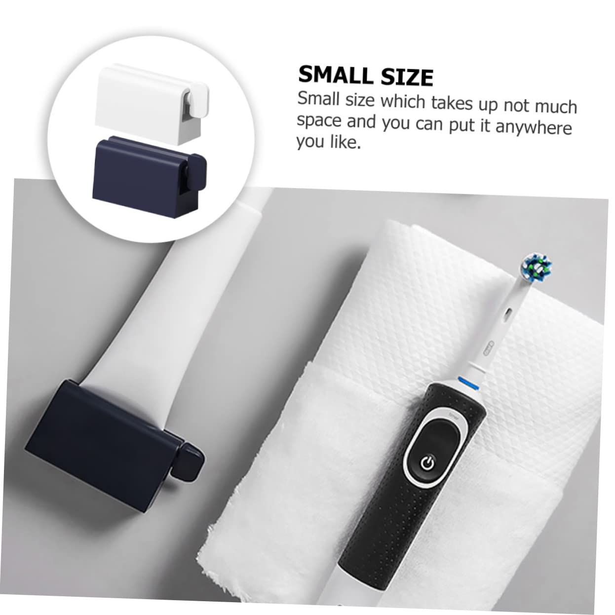 GOOHOCHY 4 Pcs Toothpaste Squeezer Splat Toothpaste Bathroom Squeezer Toothpaste Pusher Cream Tube Squeezer Toothpaste Roller Facial Squeezer Tube Roller Squeezer Tube Wringer Silicone Pad