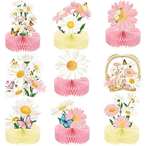 Hotop Daisy Flower Party Decorations Cover