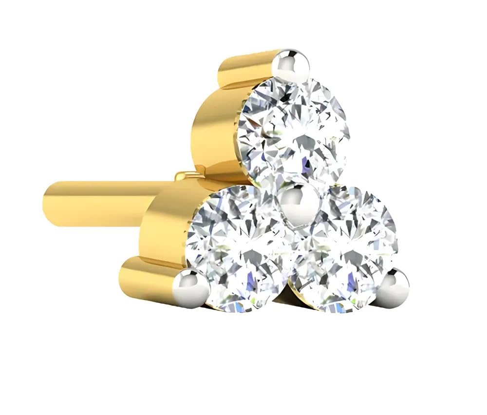 Generic3Diamond Nosepin | .06 ct Diamonds