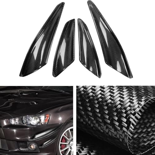 Alerón lateral de parachoques delantero para Mitsubishi Lancer Evolution X 2008-2016 3