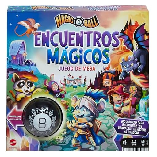 Mattel Games Magic 8 Ball Encuentros Mágicos, Juego de Mesa cooperativo de Estrategia, +7 años, versión español (HPJ72) | Ya disponible en tu tienda friki favorita! En mundofriki.es! Mattel Games Magic 8 Ball Encuentros Mágicos, Juego de Mesa cooperativo de Estrategia, +7 años, versión español (HPJ72) | Ya disponible en tu tienda friki favorita! En mundofriki.es!
