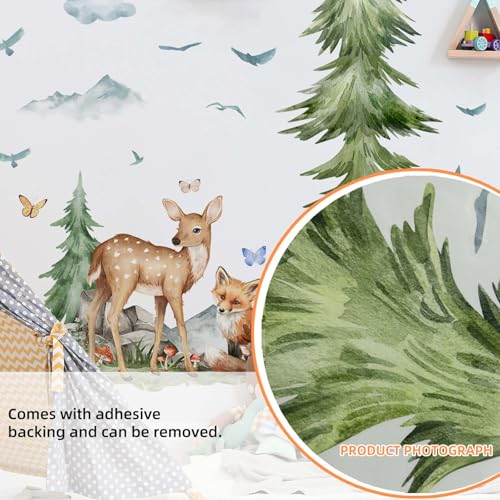 Vinilos Decorativos Animales Bosque 2 Piezas 30x90cm miniatura 4