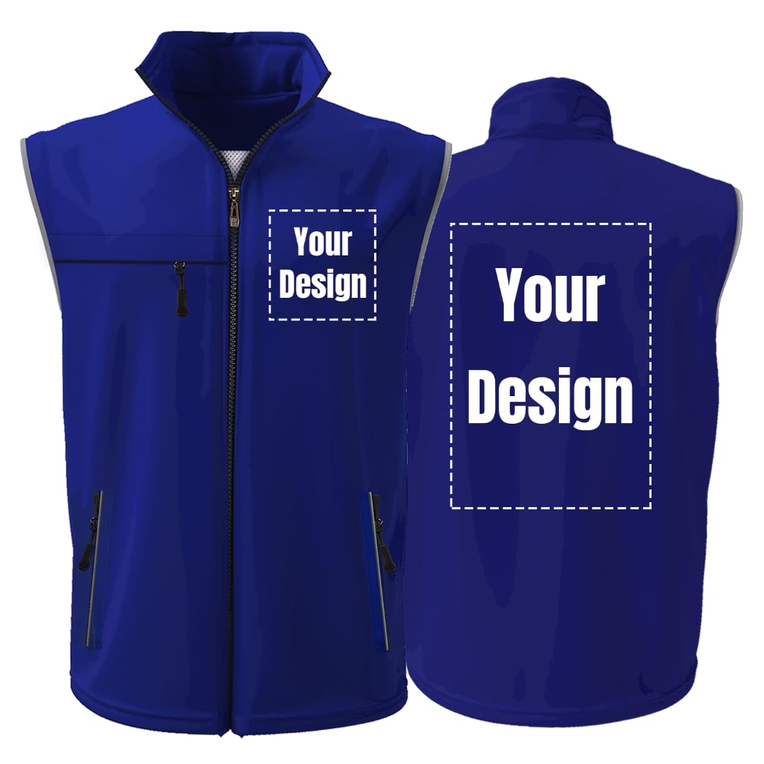YOWESHOP Hi-Vis Reflective Safety Vest Customize Logo Outdoor Activity Sleeveless Jacket Team Uniform