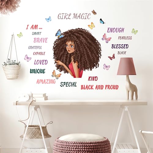 Vinilo decorativo sacinora para pared con mariposas y frases