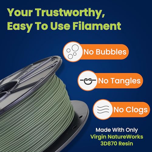 Image of 3D-Fuel Tough Pro PLA+ Filament for 3D Printing, Made in The, Olive Green