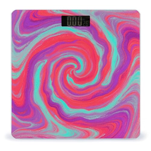 Báscula digital para baño con vidrio templado y pantalla LED miniatura 1