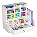 Organizador escritorio para escritorio,Organizador de escritorio con cajón,, portalápices de ,cajón para el hogar, la escuela, la oficina,color blanco de gran capacidad para bricolaje. (BP-18/2)