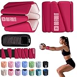 SPORTBIT 女性用リスト＆アンクルウェイト - 2個セット（各450g）、シリコン表面、調整可能なストラップ - ウォーキング、ランニング、ヨガ、ピラティス、ダンス、エアロビクスなどに最適なレッグウェイト、リストウェイト