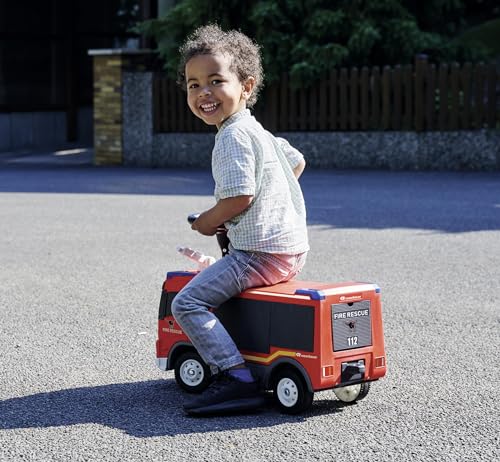 BIG Feuerwehr Rutschauto ab 2 Jahre - großes Feuerwehrauto zum Fahren und Spielen mit Hupe und Wasserspritzfunktion (bis 6 Meter), Rutschfahrzeug für Kinder von 2-5 Jahre (max. 50 kg) – Bild 6