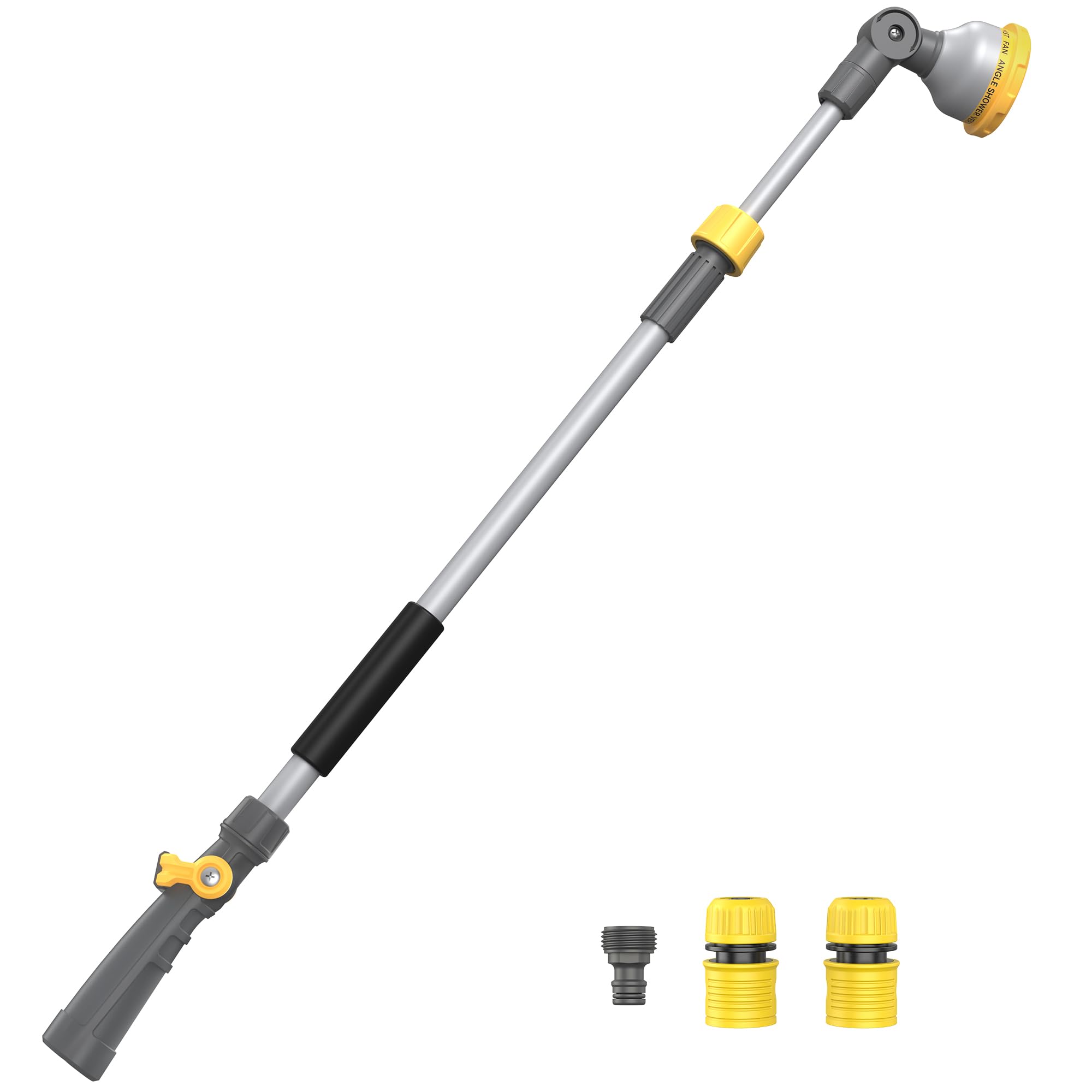 Photo 1 of VOXON Watering Wand for Garden Hose, Adjustable 29–43 Inch Watering Wand with 10 Spray Patterns & 180° Swivel Head, Thumb Flow Control, for Hanging Baskets, High Shrubs & Patio Plants