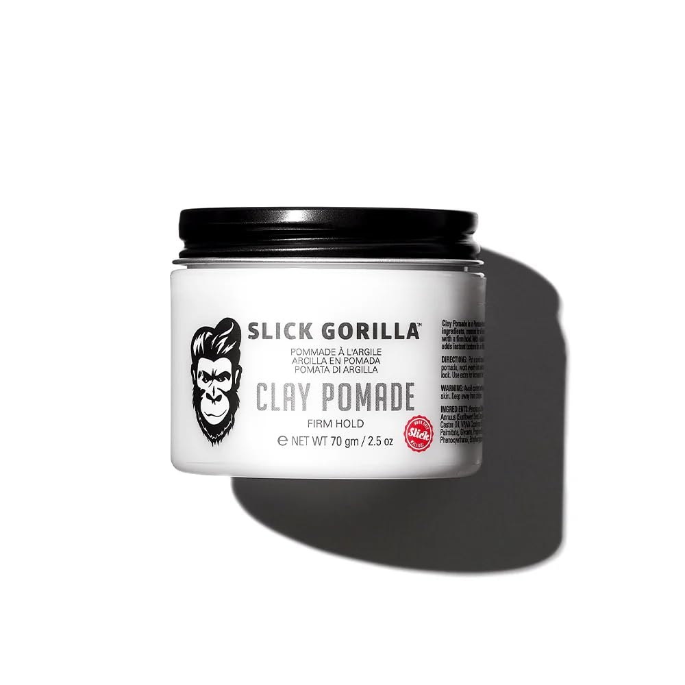 Slick Gorilla Clay Pomade for Men, Firm Hold Matte Hair Clay 70g