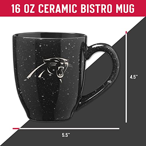 Image of Rico Industries NFL Football 16 oz Team Color Laser Engraved Speckled Ceramic Coffee Mug