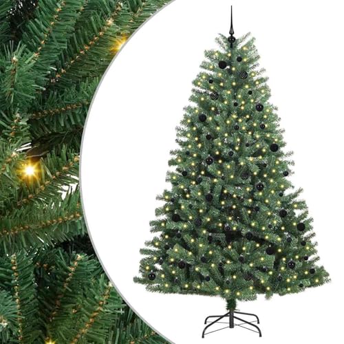 Árbol de Navidad artificial de PVC con iluminación LED de 180 cm Gecheer 3