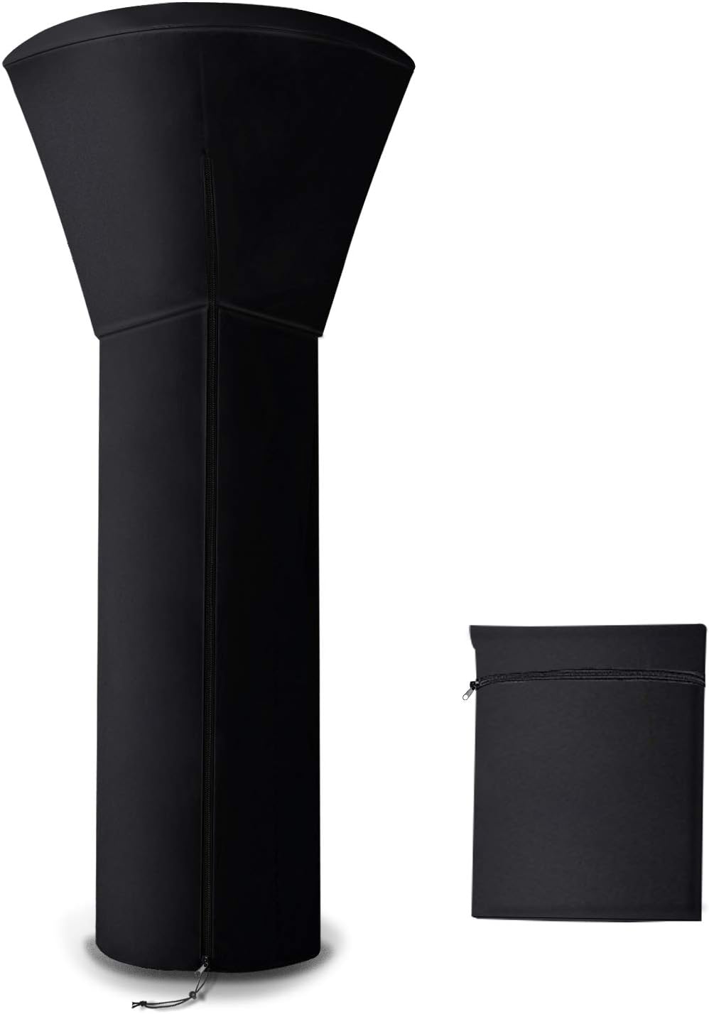 Azmall Patio Heater Cover - Waterproof Outdoor Patio Heater Covers with Zipper - Covers for Standup Outdoor Heaters for Patio Propane - 89"ร33.5"ร19" Black