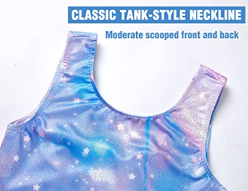 Image of TENVDA Girl's One Piece Swimsuit Sparkle Sleeveless One-Piece Bathing Suits Swimwear for Kids 2-12 Years Old