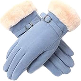 Ms. Fingerless Gloves Winter Outdoor Cold Riding Thick Warm Gloves Touch Screen Non-slip Wild Plush Gloves
