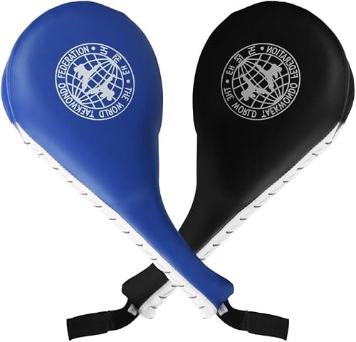 Miniatura 2 de Taekwondo Kick Pads 2 unidades, equipo de entrenamiento de artes marciales de karate, blanco de patada, almohadillas de boxeo de doble golpe