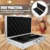 CLISPEED Portable Microphone Pack Case with Aluminium Alloy Shell and Sponge Interior, Shockproof and Anti-Scratch Wireless Mic Storage Box, Comfortable to Carry for Outdoor Use #3