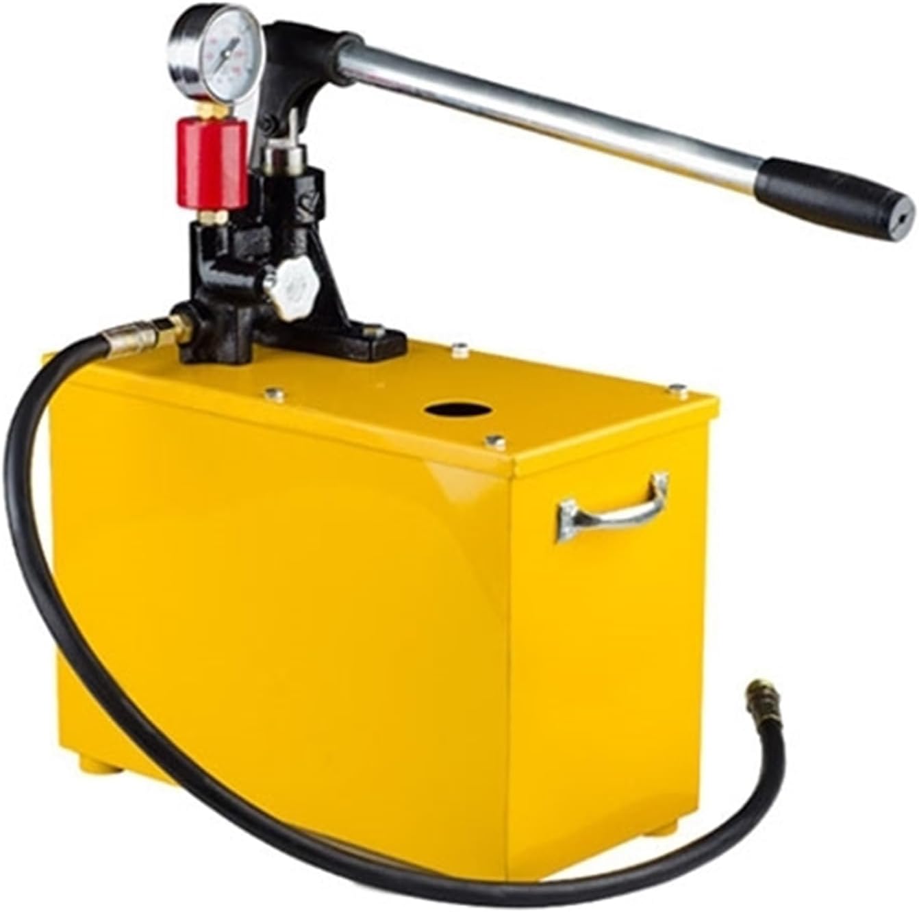 Manual Pressure Test Pump 1.6 MPa 232psi, Semi- or Fully-Enclosed Tank, Hand-Operated Hydrostatic Pump, for Pipeline & Valve Leak Testing