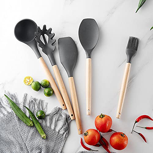 Ustensiles de cuisine avec seau de rangement pour plan de travail net - 6