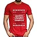 Xmiral Tee T-Shirt Uomo Magliette Traspiranti a Maniche Corte con Stampa a Lettere di Natale (M,2- Rosso)