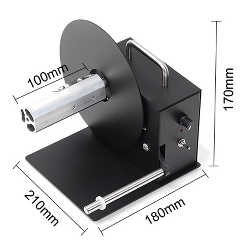 2-Wege-Etikettenaufwickler, 20,3 cm/s, Geschwindigkeit, 180 mm Durchmesser, 100 mm Breite, für Bekleidungsanhänger, Barcode, Aufkleber