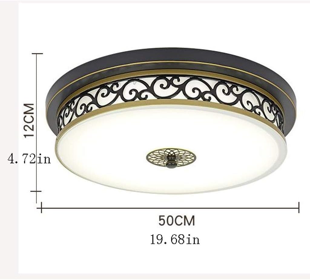 American Vintage Creative Ceiling Lights Fixture, Dimmable 3 Colors Variable, Industrial Simple Living Room Flush Mount Ceiling Lights for Bedroom, Kitchen, Dining Room