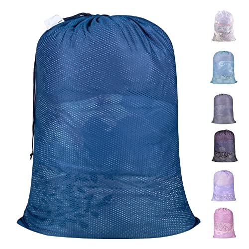 Polecasa Diamantform Netz-Wäschesack Blau