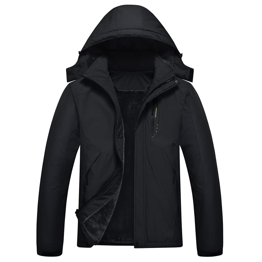 Mens Mountain Waterproof Ski Jacket Winter Windbreaker Warm Hooded Snowboarding Raincoat Jackets