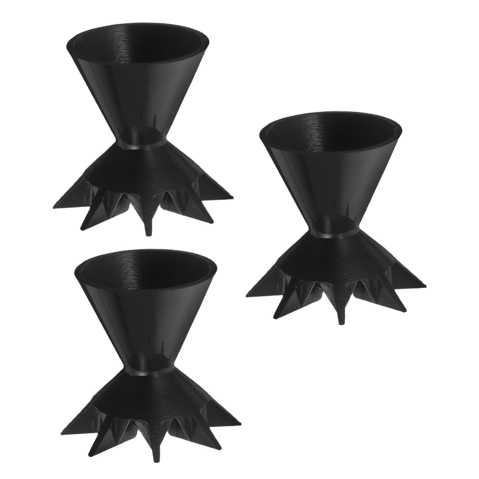 VILLCASE Mini Funnel Split Cups 3pcs Set Reusable Painting Cups Plastic Paint Accessories Paint Pouring Supplies Pour Painting Tools