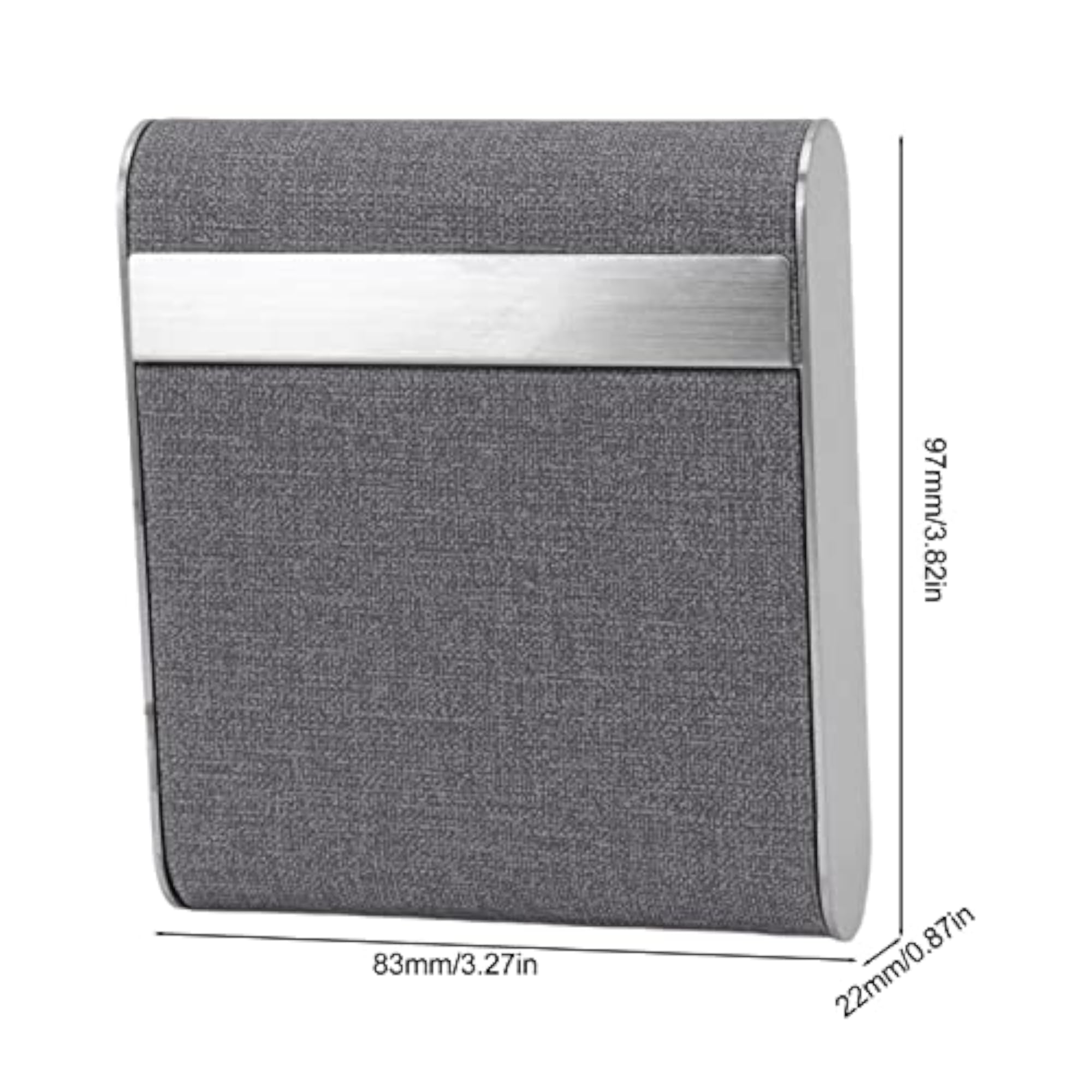 Simple Silver 12cm Round Stainless Steel Ash Tray