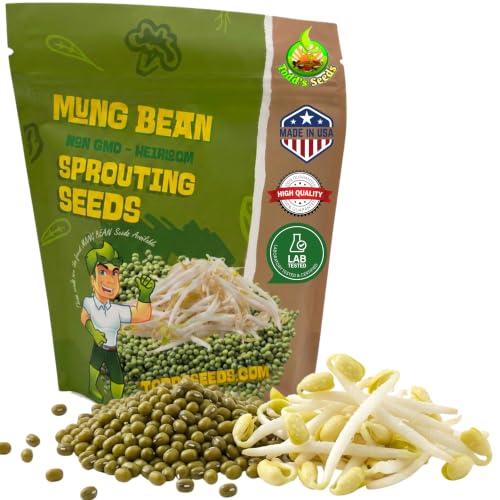 Todd's Seeds Mung Beans for Sprouting, 1 lb - Grow Mung Bean...