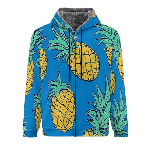 Sweat-shirt pour homme en polaire chaude avec fermeture éclair veste décontractée