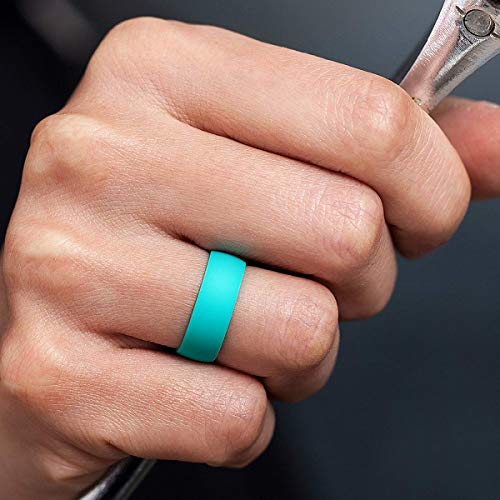 Pack de 7 Anillos de Boda de Silicona, Talla Ancha 18.2mm miniatura 2